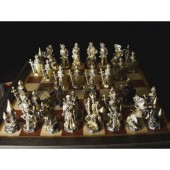 Šachy - Střední Maxi (zlacené)