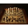 Šachy - Moderní malé (zlacené)